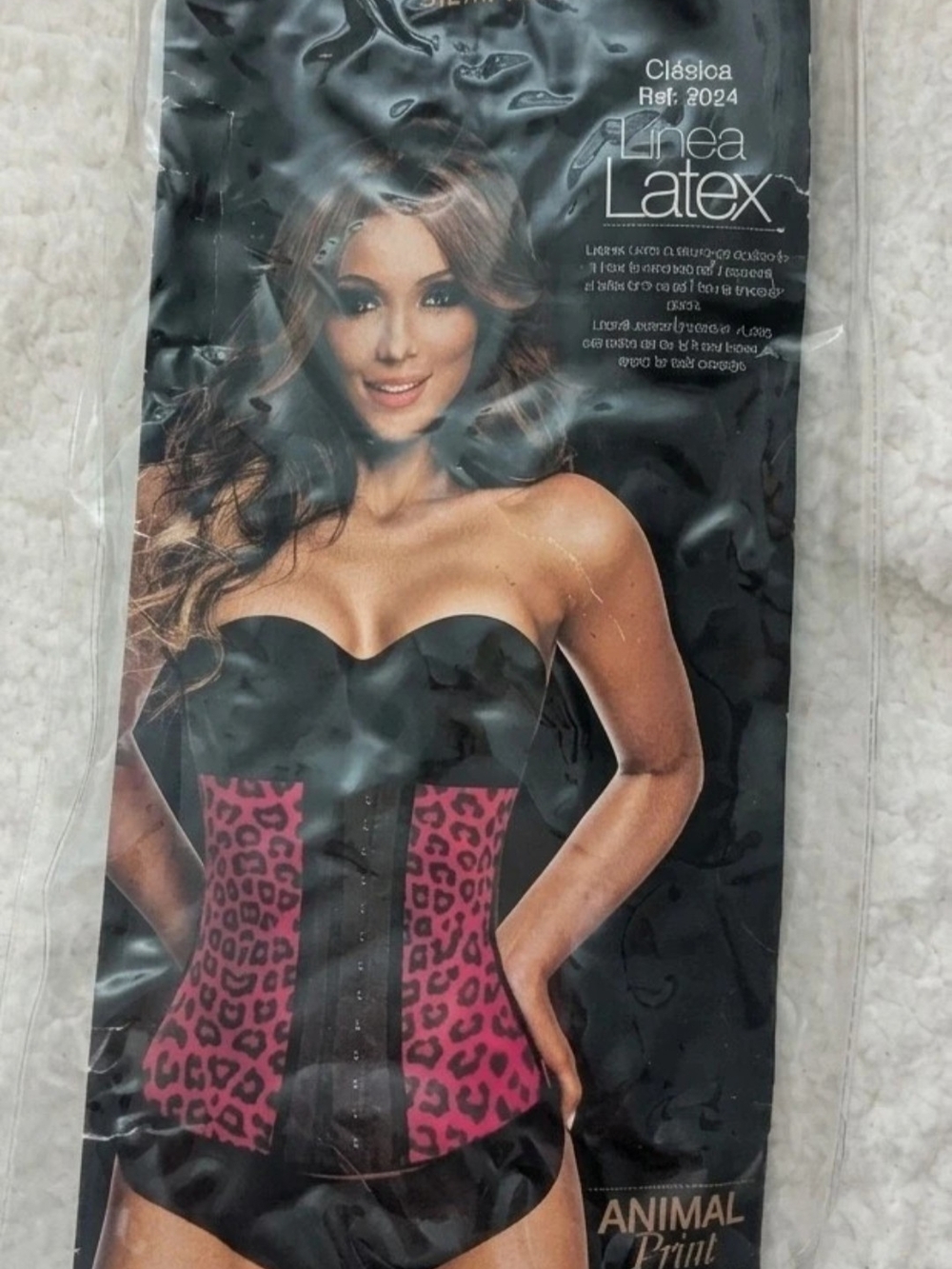 Ann Chery Pink Leopard Waist Trainer Corset